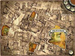 The map helps us quickly move from one location to another