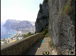 3 directions of movement are possible in this picture: forward, turn around or back to last view