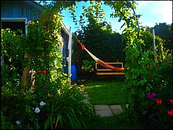 Carol l�sst es sich im Sommer im Kleingarten gut gehen