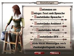 Das Men� 'Einstellungen' bietet soviel Optionen, da� man sogar scrollen mu�