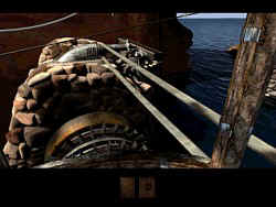 The big water wheel is part of a puzzle in Voltaic, the age of energy