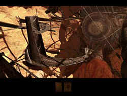 A view of the gate which must be passed with an airship 