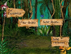 �ber das Hauptmen� kommt man auch ohne Spielaufnahme ins Film- und Spielearchiv