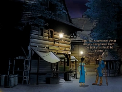 The night watchman is not very courageous
