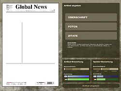 Hier werden die Artikel gestaltet