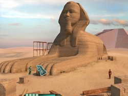 Tom can even enter the inner Sphinx