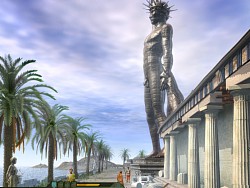 Only the bronze Coloss survived the earthquake