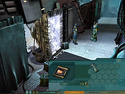 You use transmitters to travel through the time-gates