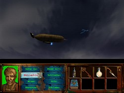 AM kann einen Zeppelin im Gewitter simulieren