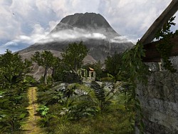 A picturesque volcano