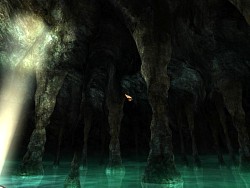 A subterranean cave