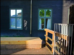 Eine Fensterfront