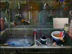 Ein Waschbecken