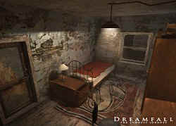 Dreamfall  Aprils Zimmer" im Grenzhaus scheint verlassen