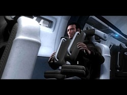 Peter macht sich auf mit dem Space Elevator nach Lunar 5
