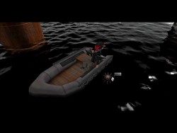 Ein Motorboot ist eines der vielen Fortbewegungsmittel, die Peter benutzt