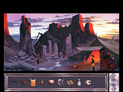 A caravan in the desert
