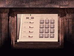 Die Telefone im Museum haben alle auch eine Paging- und Voicemail-Funktion