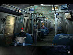 In der U-Bahn von Newport