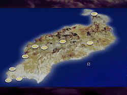 Über die Übersichtskarte über die Insel gelangt man ratzfatz an den gewünschten Ort.