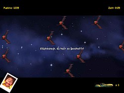 Das Taxi-Shooter Minispiel ist schnell gewonnen