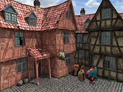 Manchmal kommen sich die vielen NPCs ins Gehege