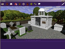 The small cemetery is a nightly meeting point